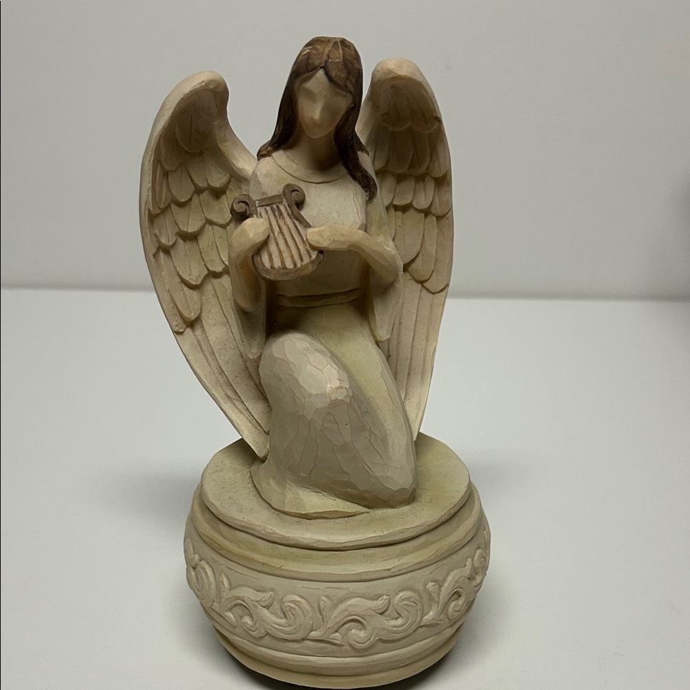 Elegant Cream Angel Figurine